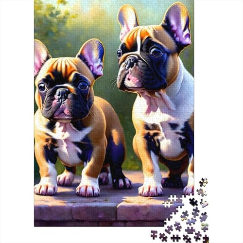 Tier-Hunde-Puzzle, rechteckig, Pappe, rechteckiges Puzzle aus Papier für Erwachsene und Kinder, Ostergeschenke, 38 x 26 cm, 1000 Teile von SOQWBYG