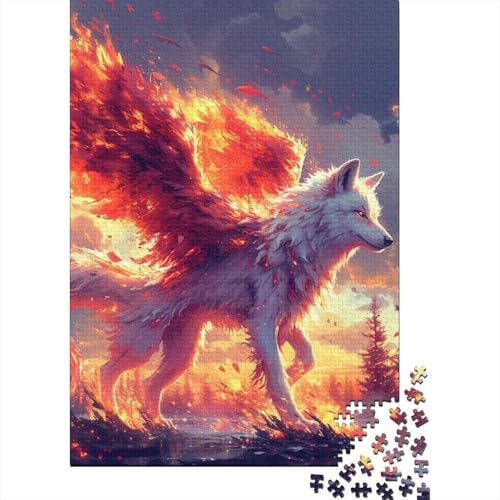 Wolfsflügel-Puzzle, anpassbare Bilder, 100% recycelte Pappe, Puzzle für Kinder und Erwachsene ab 12 Jahren, einzigartiges Geschenk, 70 x 50 cm, 1000 Teile von SOQWBYG