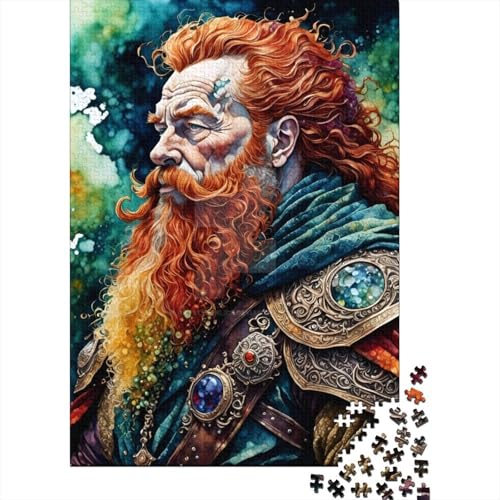 Zwergenpuzzle, freundliche Materialien, 100 Prozent recycelte Pappe, Puzzle für Erwachsene und Kinder, Ostergeschenk, 38 x 26 cm/1000 Teile von SOQWBYG