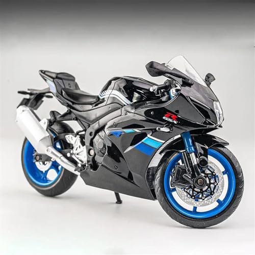 Motorradmodell 1/12 Für Suzuki GSX-R1000 Motorrad Modell Spielzeug Auto Sammlung Spielzeug (Color : Black no Box) von SOUTES