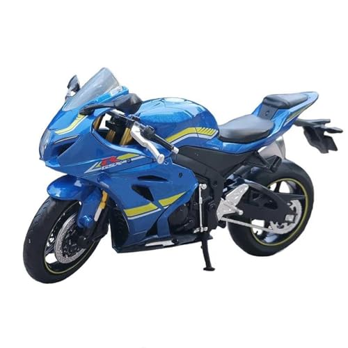 Motorradmodell 1/12 Für Suzuki GSX-R1000 Motorrad Modell Spielzeug Auto Sammlung Spielzeug (Color : Blue with Box) von SOUTES