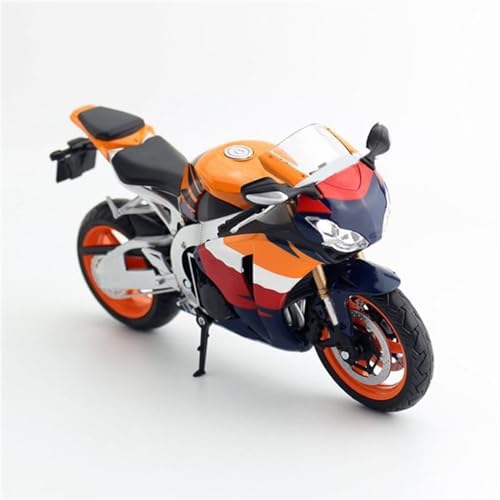 SOUTES Motorradmodell Für Honda CBR 1000 RRR Legierung Motorrad Desktop Display Modell Diecast Metal Toy 1/12 (Color : Orange Foam Box) von SOUTES