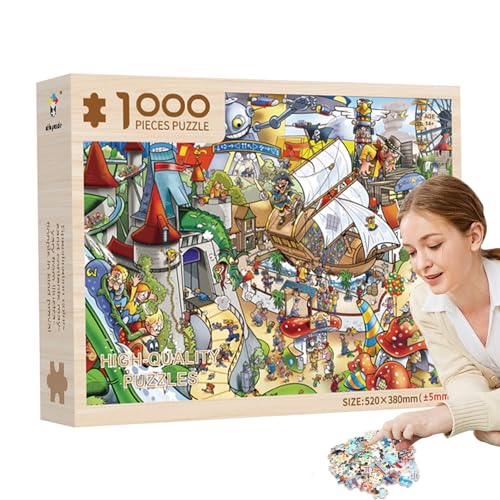 1000-teiliges Puzzle | Warme Szene der Weihnachtshochzeit Groß - Niedliche Heimdekorationen, Aktivitäten mit Bausätzen für Erwachsene und Kinder ab 8 Jahren Soydan von SOYDAN