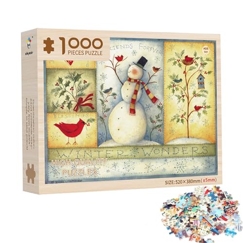 1000-teiliges Puzzle | Weihnachtspuzzle für Erwachsene | Pädagogische Entwicklungsspiele und Spielzeug für Erwachsene und Kinder 8+ Soydan von SOYDAN