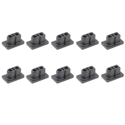 10 Stück XT60 XT60H Stecker/Buchse Stecker Staubkappe PVC Schutzhülle Anti-Schmutzkappe Schutzschale Gelb/Schwarz für RC Flugzeug Drohne (10 Stück Schwarz männlich) von SPARKHOBBY