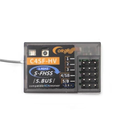 C4SF C4SF-HV 2,4 GHz 4 Kanäle S-FHSS/FHSS SBUS kompatibler Empfänger für Futaba 3PV/7PX/4PLS/4PV/7PX/4PX etc. Modelle Teile (2 Stück C4SF-HV) von SPARKHOBBY