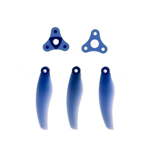 GF Floppy F5135 F5135 Faltpropeller mit 3 Klingen, faltbar, 5 mm, Popo, kompatibel mit RC FPV-Renndrohnen, 12 Stück / 2 Paar (2 Paar, blau F5135) von SPARKHOBBY