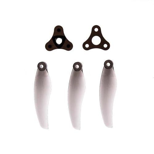 GF Floppy F5135 F5135 Faltpropeller mit 3 Klingen, faltbar, 5 mm, Popo, kompatibel mit RC FPV-Renndrohnen, 12 Stück / 2 Paar (2 Paar schwarz F5135) von SPARKHOBBY