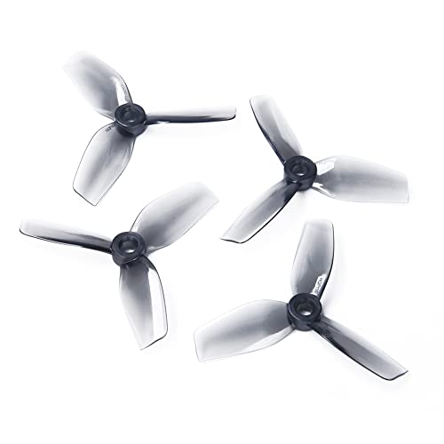 HQ Cinewhoop Propeller mit 3 Klingen, 7,6 cm, CW CCW Requisite, hocheffizient, stumm, kanalisierter Propeller für RC FPV-Renndrohne, 4 Stück, 75 mm, Grau, 4 Stück von SPARKHOBBY