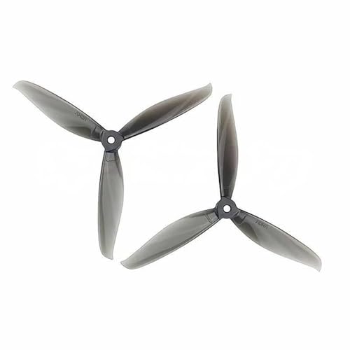 SPARKHOBBY 2 Paar 7040 17,8 cm 3-Blatt CW CCW PC-Propeller 5 mm Mittelloch 178 mm Durchmesser 8,26 mm Nabe für LDARC Prop RC FPV Racing Quadcopter (2 Paar 7040 Schwarz) von SPARKHOBBY