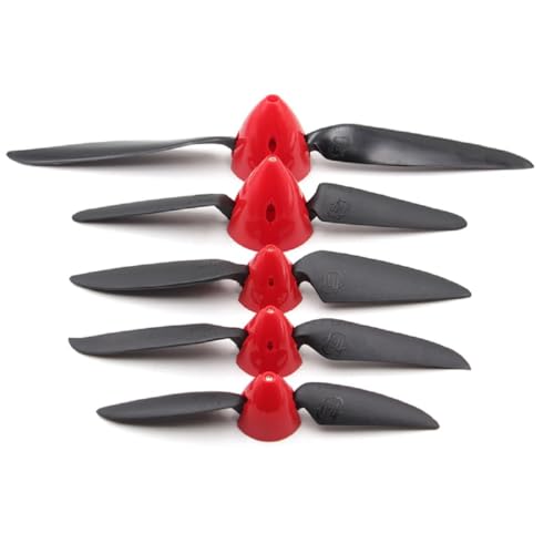 SPARKHOBBY 2 Satz HY Klapppropeller 6x4 7,5x4 8x4,5 8x6 11x6 Propeller Spinner Cover 2.3/3.0/3.17/4,0mm Motorwelle RC Plane Glider Drohnen (2 Satz 6x4 2,3mm) von SPARKHOBBY