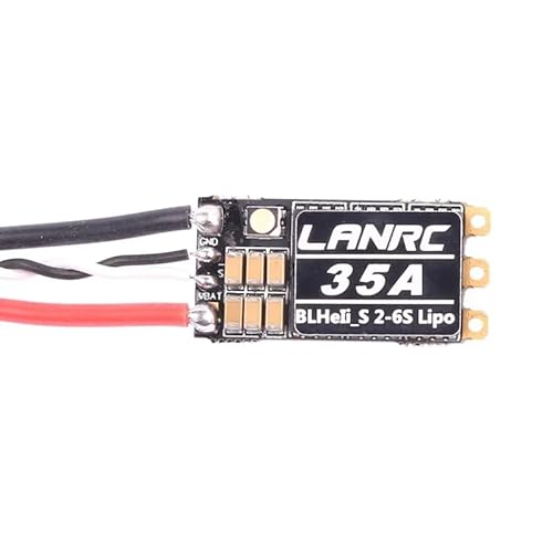 SPARKHOBBY 35A / 45A LANRC BLHeli S 2-6S Lipo ESC Eingebaute programmierbare RGB LED D-Shot 150/300 / 600 ONESHOT125 für RC FPV Quadcopter (1PC 35A ESC) von SPARKHOBBY