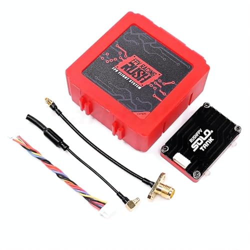 SPARKHOBBY 5,8 G VTX Video-Transmitter, CNC-Gehäuse, 1,6 W, hohe Leistung, integriertes Mikrofon, Wärmeableitungsstruktur für Rush Solo Tank RC FPV (1 Stück Rush Solo) von SPARKHOBBY