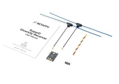 SPARKHOBBY BETA FPV SuperD ELRS 2,4 GHz/915 MHz Diversity Doppelkanal-Empfänger CRSF-Protokoll für RC FPV Long Range und Freestyle Drohnen (1PC SuperD RX 915M) von SPARKHOBBY