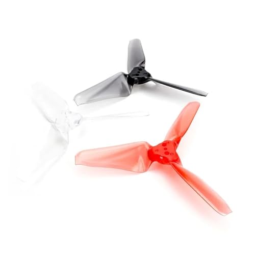 SPARKHOBBY CW CCW Emax-AVAN Mini 7,6 cm 3 x 2,4 x 3 3024 3-Blatt-Propeller für 1106 1306 RC Multirotor Drohne FPV Racing Ersatzteil (transparent, 12 Stück 6PRS) von SPARKHOBBY