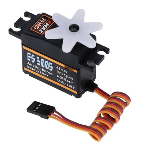 SPARKHOBBY EMAX ES3005 Metall Analog Servo 42g Wasserdicht mit Getriebe für RC Auto Hubschrauber Boot Flugzeug Teile Zubehör DIY (ES3005 1PC) von SPARKHOBBY