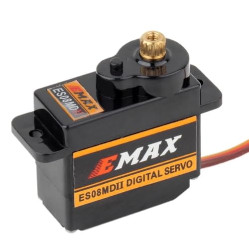 SPARKHOBBY ES08MDII Digitaler Servo aus Metall, 12 g, wasserdicht, Servo mit Getriebe, Uesd für EMAX Servos für RC Auto, Hubschrauber, Boot, Flugzeug, Zubehör (1 PC ES08MDII) von SPARKHOBBY