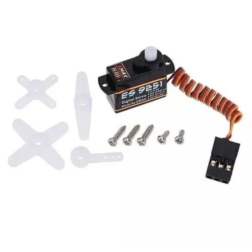 SPARKHOBBY ES9051 Kunststoff Digital Servo 4,1g Wasserdicht Servo mit Getriebe Uesd für RC Auto Hubschrauber Boot Flugzeug Zubehör (ES9051 2PCS) von SPARKHOBBY