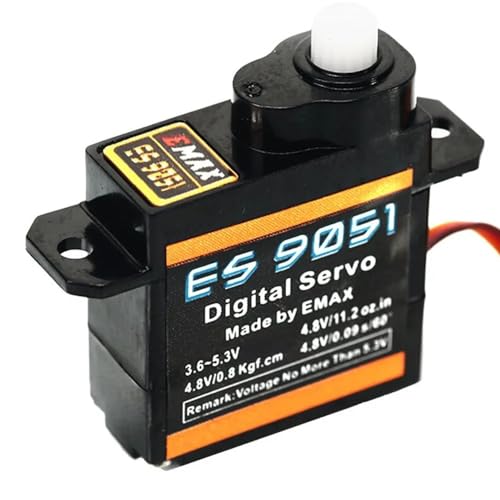 SPARKHOBBY ES9051 Kunststoff Digital Servo 4,1g Wasserdicht Servo mit Getriebe Uesd für RC Auto Hubschrauber Boot Flugzeug Zubehör (ES9051 4PCS) von SPARKHOBBY