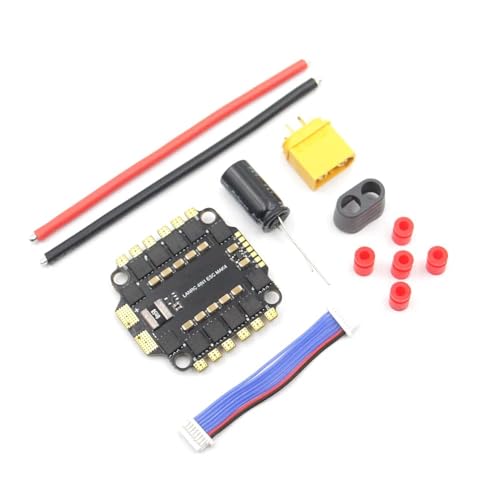 SPARKHOBBY F4 V3S Plus Flugsteuerung und 4 in 1 45A ESC Satck OSD 2-6S 45A BLHeli S ESC Geeignet für FPV Traversing Machine Drohnen (4-in-1 elektronischer Drehzahlregler) von SPARKHOBBY