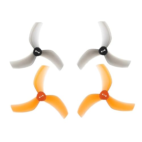 SPARKHOBBY GF D90S Propeller mit 3 Klingen, 90 mm, 3 Klingen, 3 Löcher, 1,5 mm, PC, höhere Effizienz für RC Freestyle Cinehoop Racing Drohnen, Ersatzteile (2 Paar D90S-3 Whisky) von SPARKHOBBY