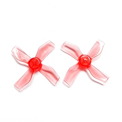 SPARKHOBBY Gemfan 31 mm 1220 1,2 x 2 x 4 4-Blatt-PC-Propeller 1 mm Loch für RC FPV 0703 0802 Motor Freestyle Tinywhoop Micro-Drohnen, 8 Paar, 1220-4 Rot, 8 Paar von SPARKHOBBY