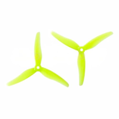 SPARKHOBBY Gemfan 51433 12,7 cm 3 Blatt/Tri-Blade Propeller-Requisiten, CW CCW kompatibler T-Motor für FPV-Renndrohnen, RC-Modelle, 10 Paar, Gelb, 20 Stück von SPARKHOBBY