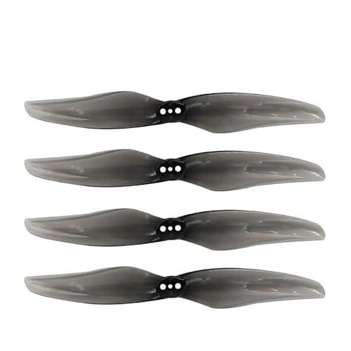 SPARKHOBBY Gemfan Hurricane 4024 Robuster Propeller mit 2 Flügeln, 1,5 mm, 3 Löcher für RC 1408-1506 bürstenlose Motordrohnen, Teile (8 Paar, 4024-2, Grau) von SPARKHOBBY