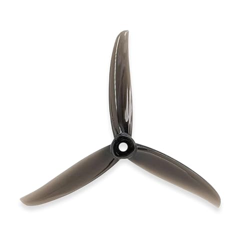 SPARKHOBBY Gemfan Vannystyle Vanover 5136 5.1X3.6X3 3-Blade PC CW CCW Propeller 5 mm Loch für 5 Zoll FPV-Renn- und Freestyle-Drohnen Zubehör (4 Paar, 5136 Schwarz) von SPARKHOBBY