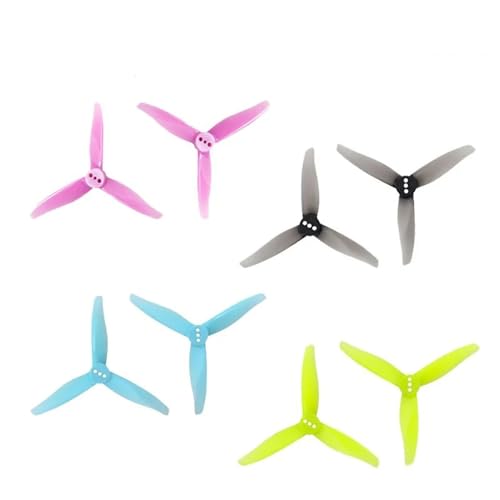 SPARKHOBBY Gfan Hurricane 3016 3-Blade PC CW CCW FPV Mini-Propeller 1,5 mm 2 mm Loch für RC Freestyle Zahnstocher Whoop Racing Drohnen (2 Paar, blau) von SPARKHOBBY