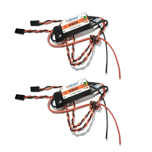 SPARKHOBBY HiModel 20A BEC Servo Netzteil 2-12S Lipo Ausgangsspannung 7,4V / 8,4V / 9V / 12V für ferngesteuerte Drohnen Racing Roboter Modell (2PCS 20A BEC 7-12V) von SPARKHOBBY