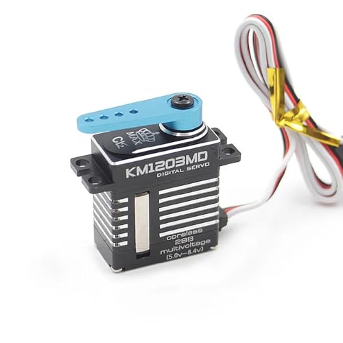 SPARKHOBBY KGMAX KM1203MD 20g 9kg.cm 34g Metallgehäuse Metallgetriebe Mini Digital Servo für RC FPV Racing Drone Modelle 450 Klasse Heli Tail (1203MD und Metallarm) von SPARKHOBBY