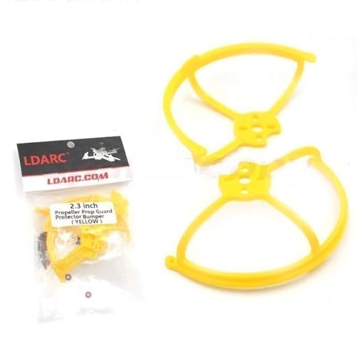 SPARKHOBBY LDARC 5,8 cm gelbe Halbumrandung Propeller Prop Guard Protector Stoßstange geeignet für 90GT2345 Flugzeug DIY Teile (Gelb, 4 Stück 5,8 cm) von SPARKHOBBY