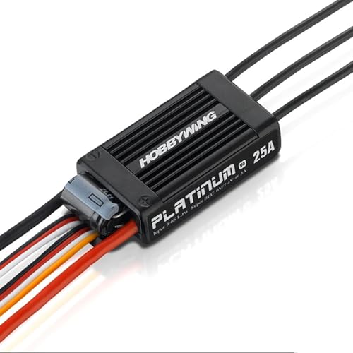 SPARKHOBBY Platinum Pro V4 Brushless ESC 25A 40A 60A 80A 120A für Hobbywing Elektronischer Geschwindigkeitsregler 3-6S Lipo Eingebauter BEC für RC Drohnen (Patino Pro 25A V4) von SPARKHOBBY