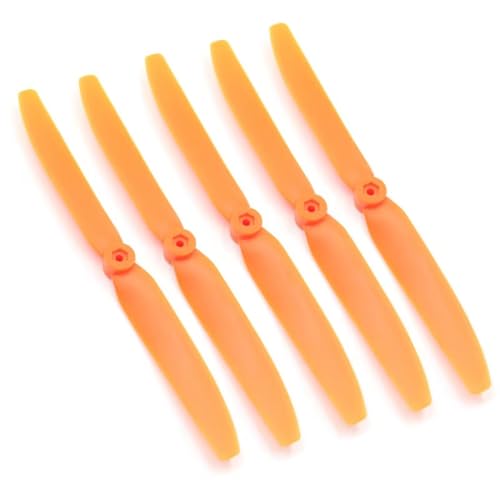 SPARKHOBBY RC 5030 6030 7035 8040 8060 9050 1060 ABS Direktantrieb Oranger Propeller 3 mm Lochabstand für Modell Fix-Wing Flugzeug (5 Stück 8040) von SPARKHOBBY