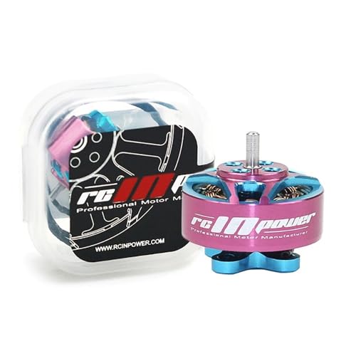 SPARKHOBBY RCINPower GTS V2 1204 5000KV Mini Bürstenloser Motor 9N12P 1,5 mm Schaft Blau Pink Geeignet für 2~4S Batterie 1,6~6,3 cm Propeller (4 Stück 1204 5000KV) von SPARKHOBBY