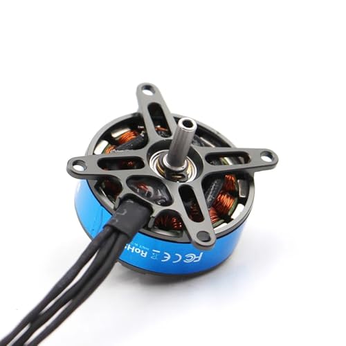 SPARKHOBBY T-Motor AT2306 2306 1500KV 1900KV 2300KV 2-3S 3D/4D F3P Bürstenloser Motor 8043/9047 Propeller für RC Festflügelflugzeug Drohne (1 Stück lang 1500 kV) von SPARKHOBBY