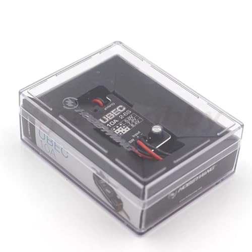 SPARKHOBBY Wasserdichtes UBEC 10A Spannungsreglermodul 2-6S 6/7.4/8,4V 10A Verstellbares Metallgehäuse für Hobbywing BEC für RC Car Teile (1PC UBEC 10A) von SPARKHOBBY