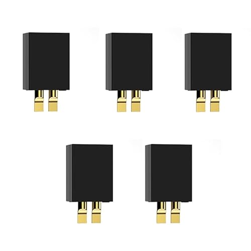 Sparkhobby 5 x GNB A30 Mini-Batterie-Anschlussstecker mit Kupferrohrstecker, geeignet für RC 1S hohle Cup, winzige vierachsige Drohnen (5 Stück A30-Buchse) von SPARKHOBBY