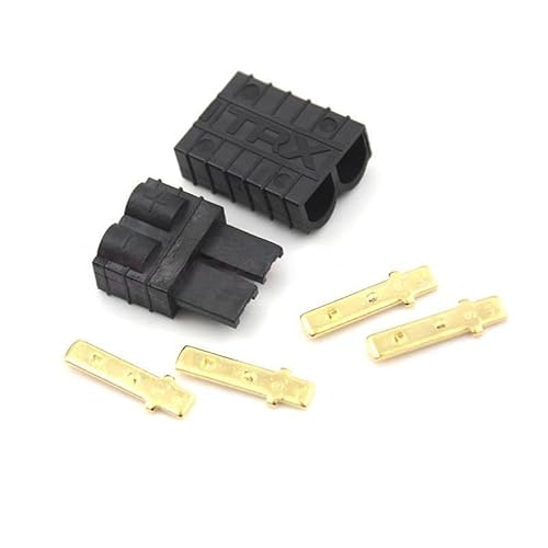 Vergoldeter männlicher weiblicher Anschlussstecker 100A/150A Hochstromstecker mit Abdeckschale für RC TRX MAXX REVO Lipo Batterie (TRX-M andTRX-F 5pair) von SPARKHOBBY