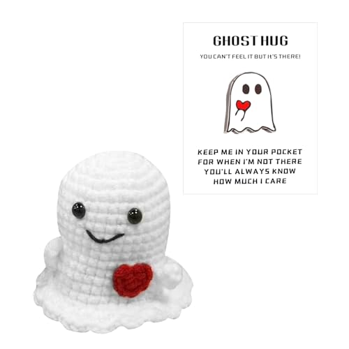 Halloween Ghost Pocket Hug Glücksbringer,Halloween Positive Kartoffel Motivationsgeschenk für Hallowee-n,Geschenkidee für Frauen,Ideal als Sammlerpuppe Halloween Ghost Pocket Hug Glücksbringer,Halloween Positive Kartoffel Motivationsgeschenk für Hallowee-n,Geschenkidee für Frauen,Ideal als Sammlerpuppe von SPERMUOY