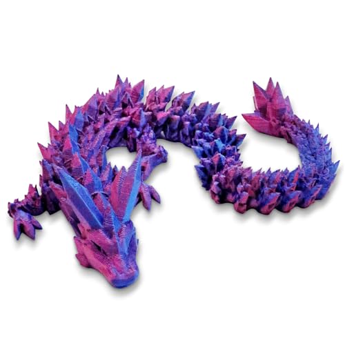 SPERMUOY 3D Gedrucktes Drachenei,3D-Gedruckter Drache Im Ei,Kristalldrachenspielzeug Drachenspielzeug für Kinder, Jungen und Mädchen (A) von SPERMUOY