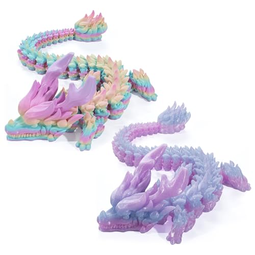 SPERMUOY 3D Gedrucktes Drachenei,3D-Gedruckter Drache Im Ei,Kristalldrachenspielzeug Drachenspielzeug für Kinder, Jungen und Mädchen (E) von SPERMUOY