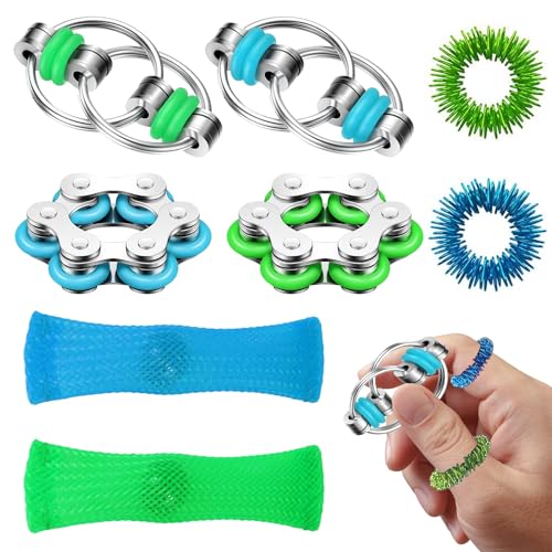 SPERMUOY Fidget Toys adhs Spielzeug,8 Stück Anti Stress Spielzeug,Fidget Spinners Toy Squeeze Spielzeug Antistress für Kinder Erwachsene Fidget Toys for ADHS,Anti Angst Geschenke von SPERMUOY