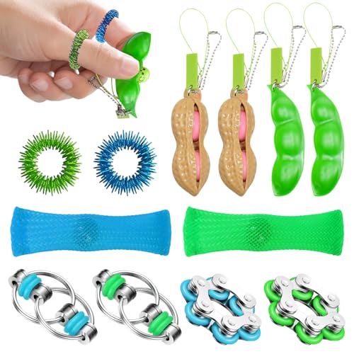 SPERMUOY Fidget Toys Adhs Spielzeug,12 Stück Anti Stress Spielzeug,Fidget Spinners Toy Squeeze Spielzeug Antistress für Kinder Erwachsene Fidget Toys for ADHS,Anti Angst Geschenke von SPERMUOY