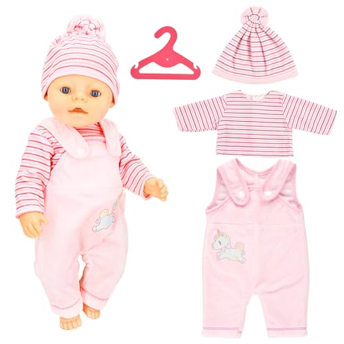 SPERMUOY Baby Born puppenkleidung 43 cm, Baby Born puppenkleidung Baby Born zubehör,Kleidung Outfits für Baby Puppen,Puppenkleidung 35-43 cm Puppenkleider Set Puppenzubehör-(Keine Puppe) von SPERMUOY