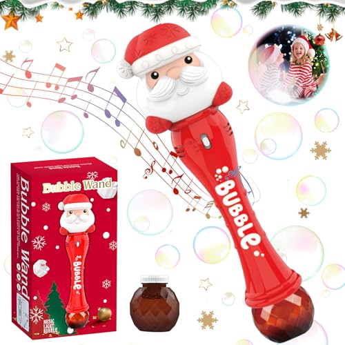 SPERMUOY Seifenblasen weihnachtsmann,Weihnachtsmann Seifenblasen Machine Weihnachtsmann Automatische Seifenblasenpistole Weihnachten Seifenblasenmaschine für Kinder, Zeremonie, Weihnachten, Party von SPERMUOY