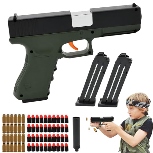 SPERMUOY Spielzeug Pistole Kinder,Spielzeug-Schaumstoff-Blaster, Toy Gun Pistol Fidget mit Schaumstoff-Blaster,Blaster Toy Gun Pistole Spielzeugpistolen für Kinder ab 6 7 8 9+ Jahren von SPERMUOY