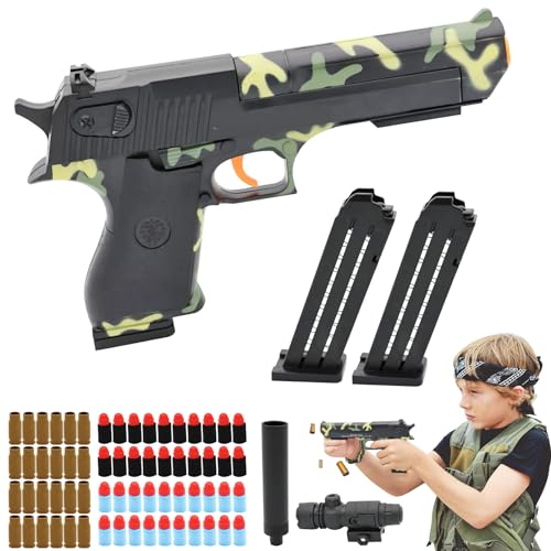 SPERMUOY Spielzeug Pistole, Kinder Pistole Schaumstoff-Blaster Toy Gun,Spielzeug-Schaumstoff-Blaster Toy Gun Pistol Fidget,Pistole Spielzeugpistolen für Kinder ab 6 7 8 9+ Jahre von SPERMUOY