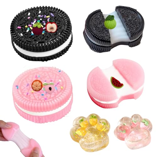 SPERMUOY Squishy Pfote,4 Stück Taba Squishy mit 2 Stück Biscuit Stress Relief Toy,katzenpfoten Squishy Cat Paw Squishy,Fufu Squishy für Kinder Erwachsene SPERMUOY Squishy Pfote,4 Stück Taba Squishy mit 2 Stück Biscuit Stress Relief Toy,katzenpfoten Squishy Cat Paw Squishy,Fufu Squishy für Kinder Erwachsene von SPERMUOY